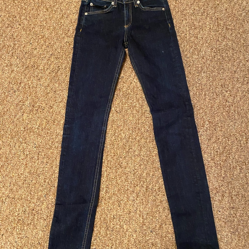 NWOT rag and bone high rise skinny jeans.  Size 24.